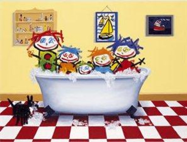 Bath Time - Mounted Bath Time - Mounted