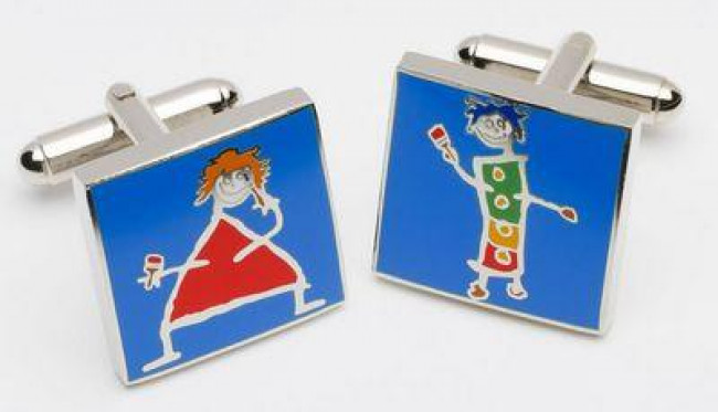 Painting the Town Red Too - Cufflinks - Other Painting the Town Red Too - Cufflinks - Other