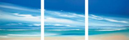 Cerulean Skies (Triptych) - Mounted