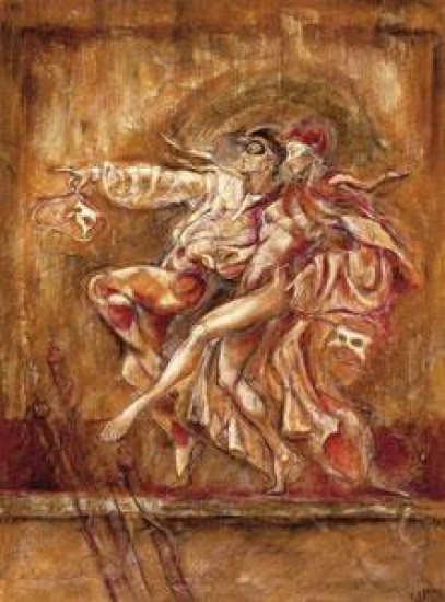 Two Dancers - On Paper