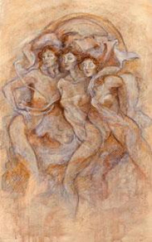 Three Muses - Mounted