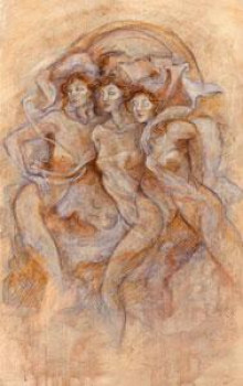 Three Muses - Mounted