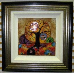 Living Tree - Original - Silver-Black Framed