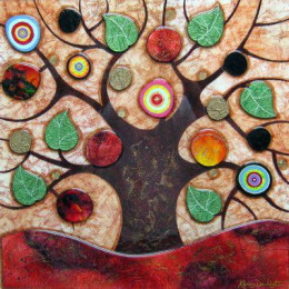 Tree Of Life - Square II - Original - Framed