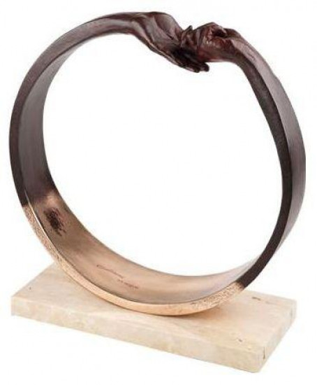 Give & Take III (Bronze Plated Resin)