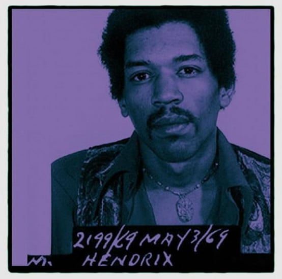 Jimi Hendrix - Mounted Jimi Hendrix - Mounted