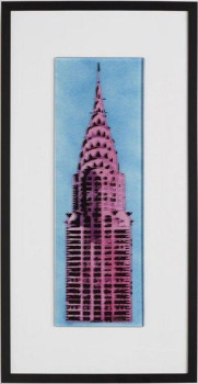 Chrysler - Pink & Blue - Framed