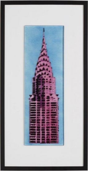 Chrysler - Pink & Blue - Framed Chrysler - Pink & Blue - Framed