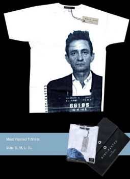 Most Wanted T-shirt - Johnny Cash - Other