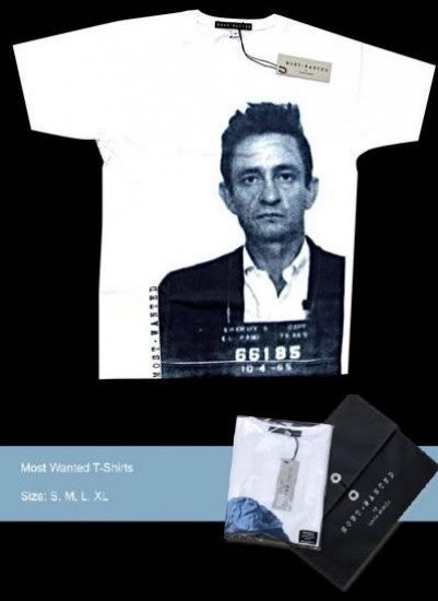 Most Wanted T-shirt - Johnny Cash