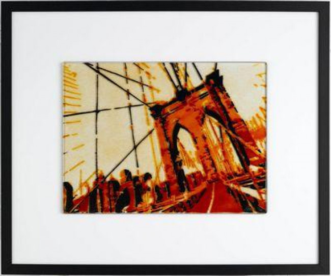 View Of Brooklyn Bridge - Orange