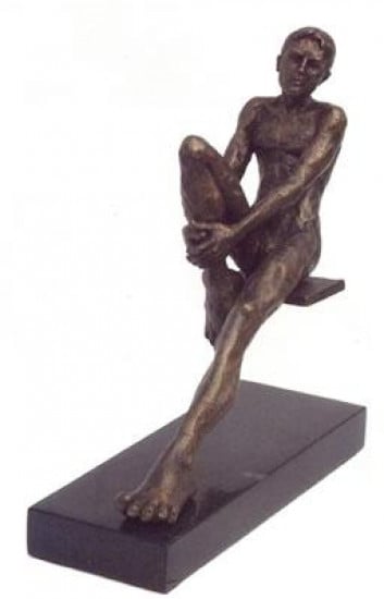 Waiting - Sculpture - Bronze Waiting - Sculpture - Bronze