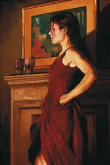 The Red Dress - Canvas