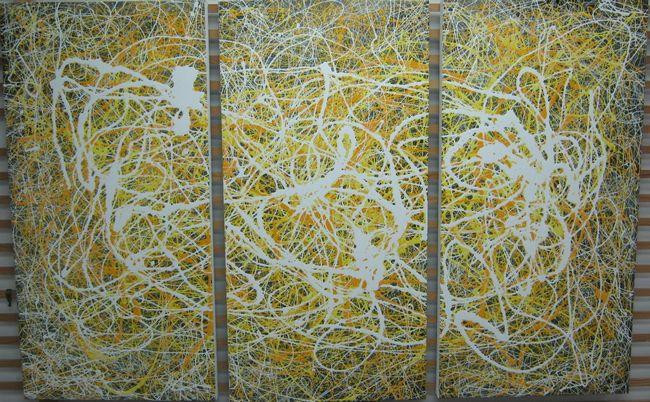 Conflict With Response (Triptych) - Box Canvas