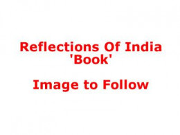 Reflections Of India Book - Open Edition - Book