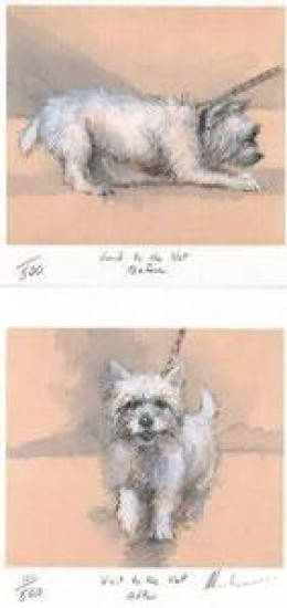 Visit to the Vets, Before and After (Pair) - Print