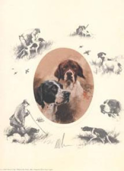 Oval English Pointer - Print