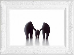 Mummy, Daddy And Me - Framed