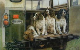Four By Four - Springer Spaniels - Mounted