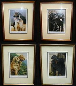 All 4 Collector Editions Gun Dogs - Framed