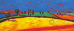 Red And Yellow Fields - Print
