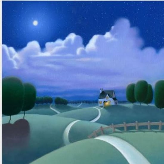 Under The Moonlight - Mounted Under The Moonlight - Mounted