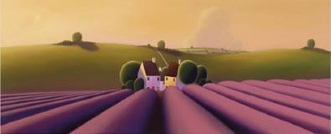 Lavender Fields - Mounted Lavender Fields - Mounted