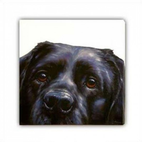 Lab (Canvas) - Black Labrador