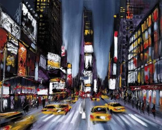 Times Square p.m. - Box Canvas Times Square p.m. - Box Canvas