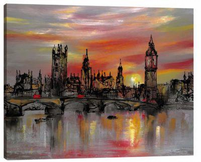 Waters Of Westminster - Box Canvas Waters Of Westminster - Box Canvas