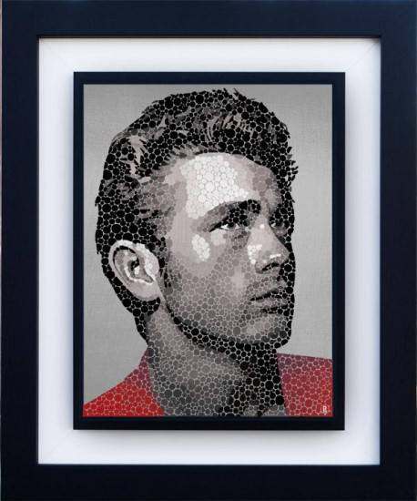 James Dean - The Rebel - Black Framed