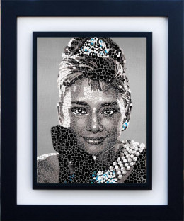 Audrey Hepburn - The Fair Lady - Black Framed