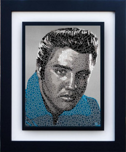 Elvis - The King - Black Framed