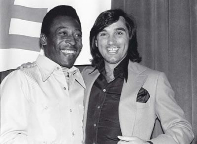 Pele & Best (George Best) - Mounted