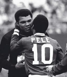 Pele & Ali (Muhammad Ali) - Framed