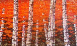 Forest Of Orange - Framed