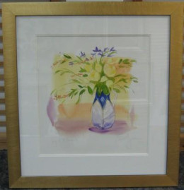 Jug Of Flowers - Original - Framed