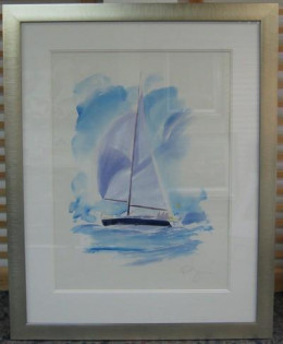 Sailing Boat - Original - Framed