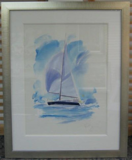 Sailing Boat - Original - Framed