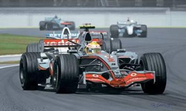 Some Rookie - Lewis Hamilton - Mounted Some Rookie - Lewis Hamilton - Mounted