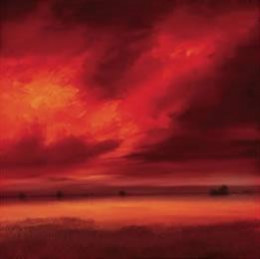 Crimson Sunset - Mounted
