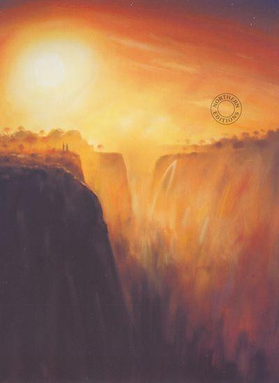 Sunset Over The Falls - Print