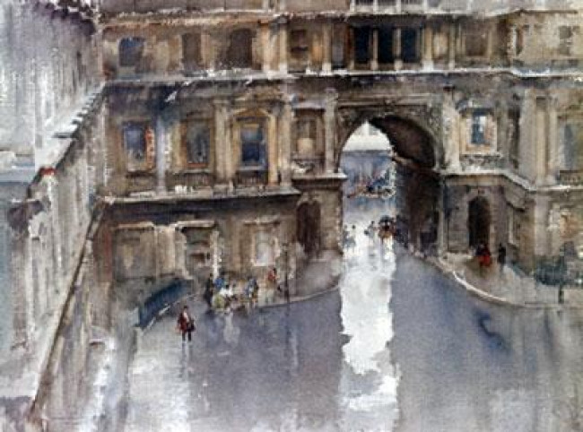 The Royal Academy Courtyard - Mounted The Royal Academy Courtyard - Mounted