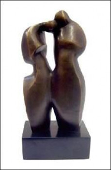 Lovers - Sculpture - Bronze