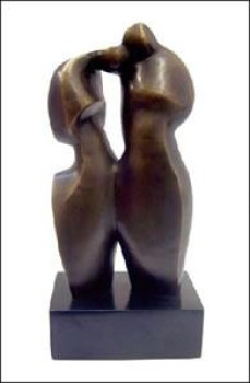 Lovers - Sculpture - Bronze