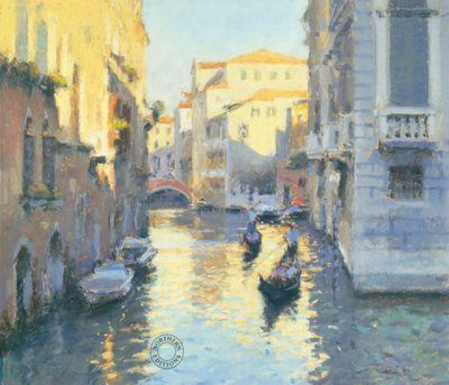 Sunlit Canal - Venice