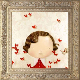 Portrait of Miss Cecile Bourget - Framed