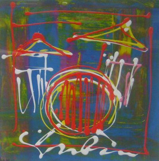 Rhythm (Drum Kit) - Original - Framed Rhythm (Drum Kit) - Original - Framed