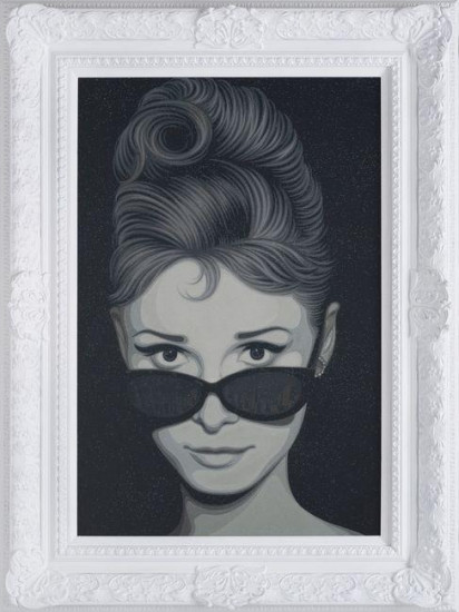 Audrey - New York, New York - The Diamond Dust Collection - White Framed