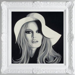 Bardot - The Diamond Dust Collection - White Framed